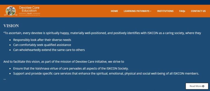 ISKCON Courses from the Devotee Care Team