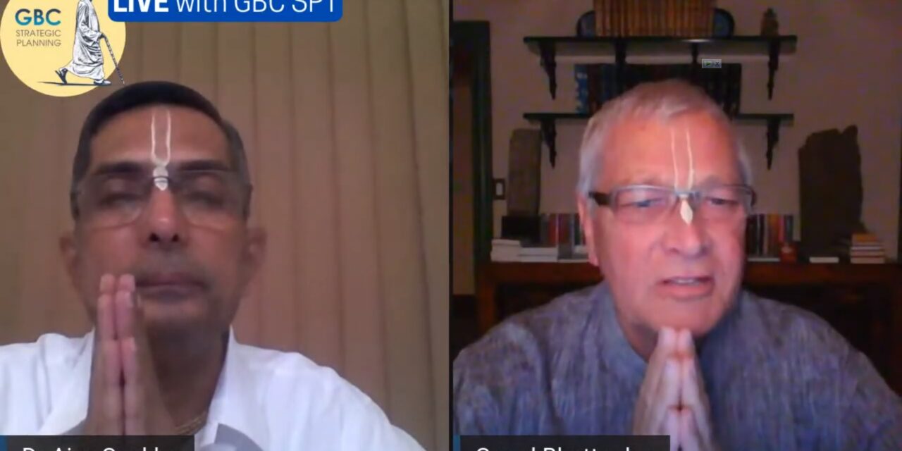 ISKCON made part of Indian Govt’s subcommittee, Frontline with COVID-19 with Dr Madhavananda DaS