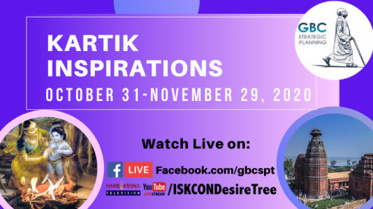 GBC-SPT Invites Devotees to Celebrate and Honor Kartika (ISKCON News), Message from HH Jayapataka Swami