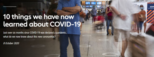 10 things we have now learned about COVID-19