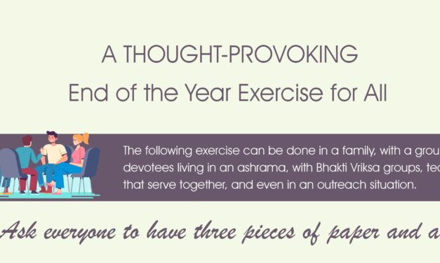 A Thought Provoking End of Year Exercise