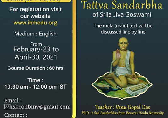 Online course on Tattva Sandarbha
