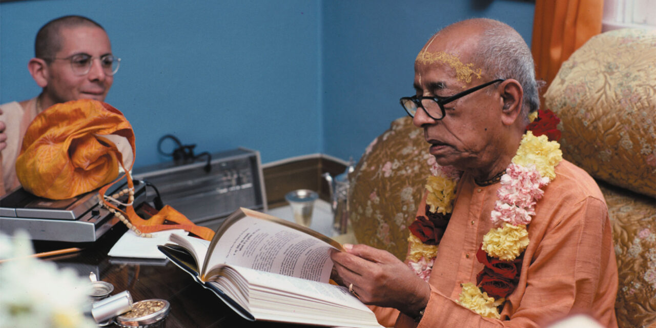 VERSE & SRILA PRABHUPADA’S TALK FOR TODAY