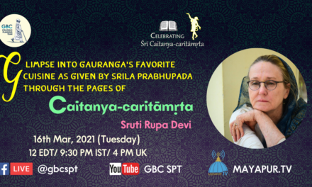 Glimpse into Gauranga’s favorite cuisine given by Srila Prabhuapda through the pages of Caitanya-caritāmṛta
