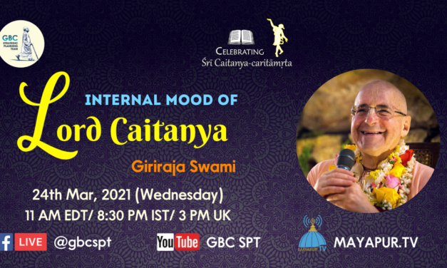 Internal mood of Lord Caitanya