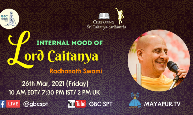 Internal mood of Lord Caitanya