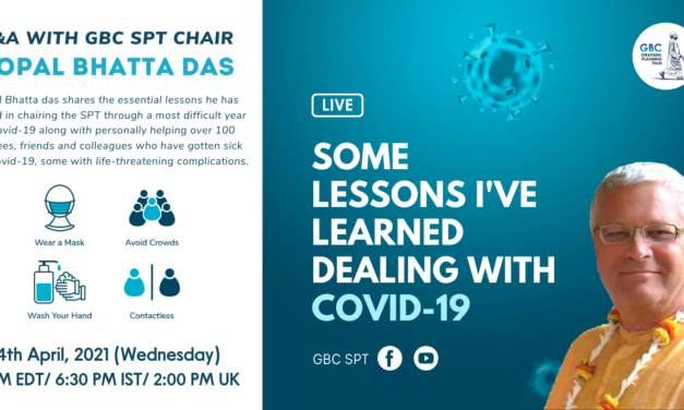 Some Lessons I’ve learned dealing with Covid-19, Q&A with GBC SPT Chair