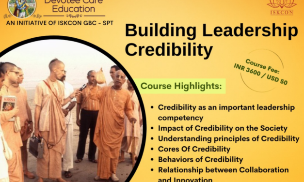 Online Leadership Development Program for ISKCON devotees