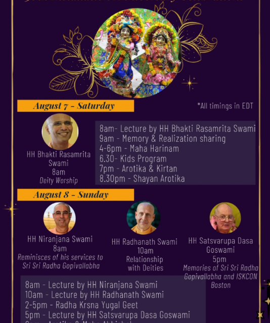 Golden Anniversary of Sri Sri Radha Gopivallabha’s installation