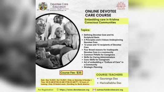 Online Devotee Care Course Aims to Embed Care in Krishna Conscious Communities