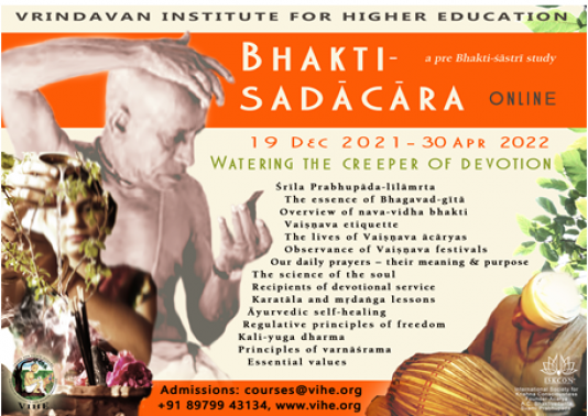 VIHE Bhakti-sadacara Course 2022