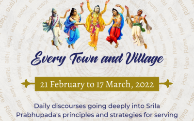 ‘Every Town and Village’, an Online Sri Gaura Purnima Festival 2022
