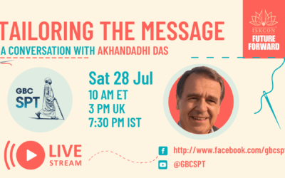 Tailoring the Message : A Conversation with Akhandadhi Das